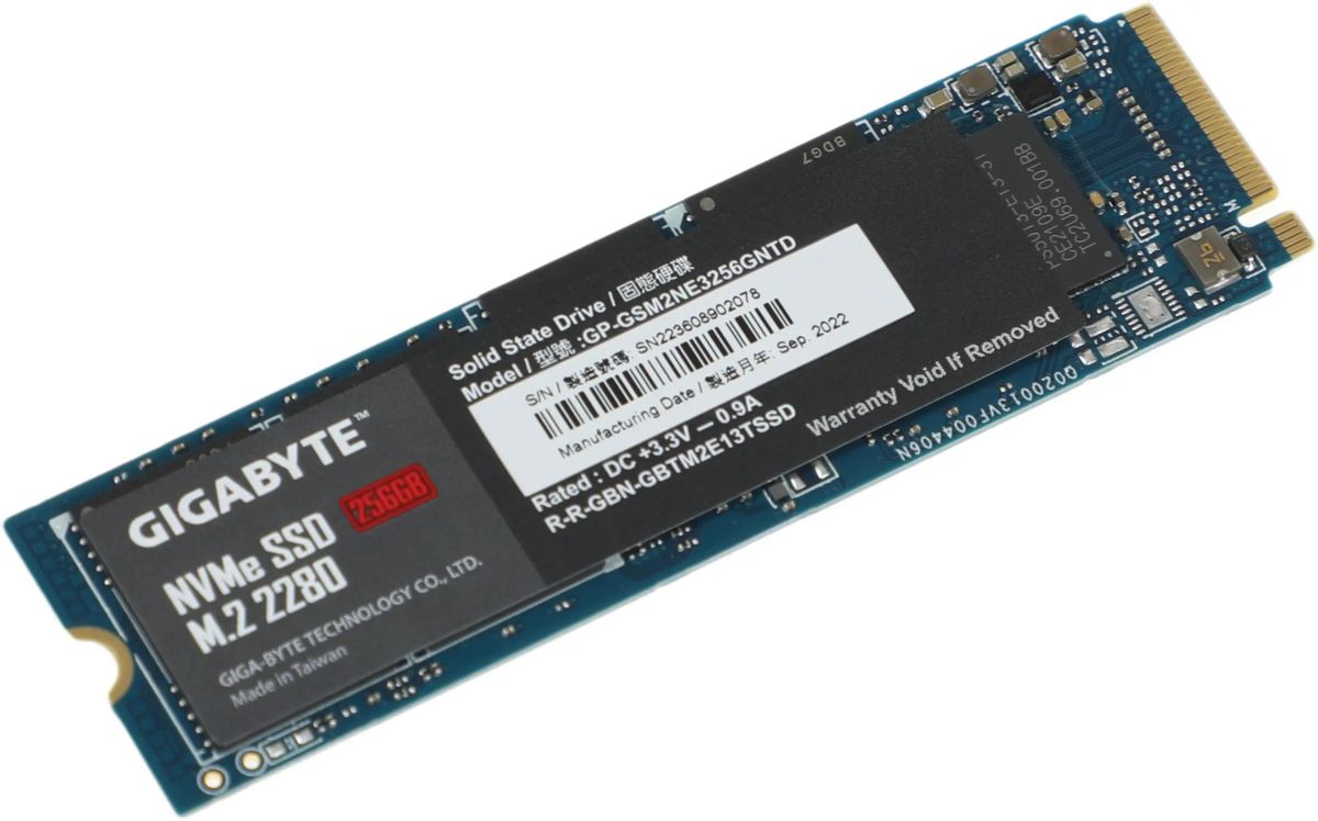 SSD накопитель Gigabyte NVMe GP-GSM2NE3256GNTD 256ГБ, M.2 2280