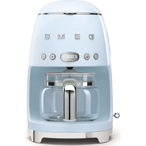 Кофеварка SMEG DCF02PBEU, капельная, голубой /нержавеющая сталь