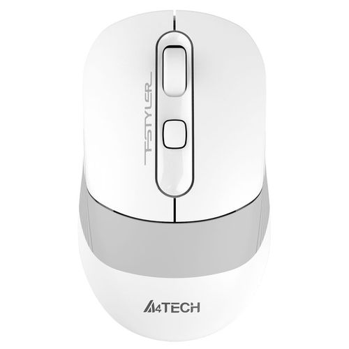Мышь беспроводная A4TECH Fstyler FB10C, Bluetooth/Радио, оптическая, USB, 2000dpi, белый и серый [fb10c grayish white]