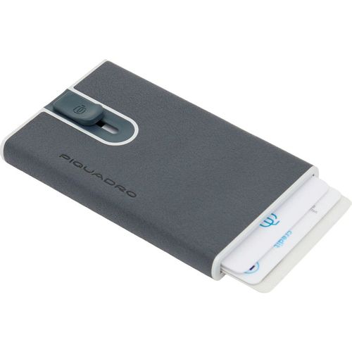 Чехол для кредитных карт Piquadro Black Square PP4825B3R/BLU4, кожа натуральная, темно-синий