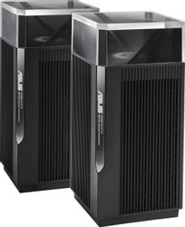 Бесшовный Mesh роутер ASUS ZenWiFi Pro ET12, Wi-Fi 6, AXE11000, 3 LAN, черный, 2 шт. в комплекте
