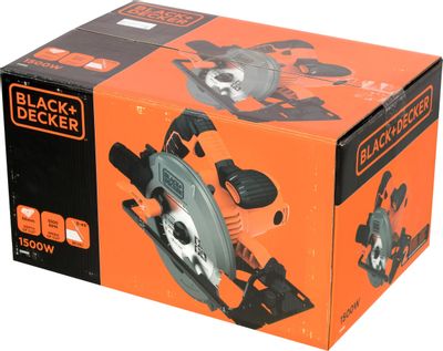 Circular saw CS1550 / 190 mm / 1500W, Black+Decker - Circular Saws