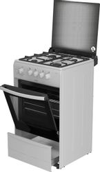 Газовая плита Darina 1B1 GM 441 018 W, белый и черный