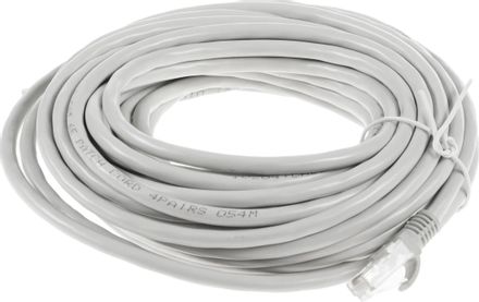 Патч-корд CABLEXPERT PP6U-10M литой (molded), UTP, кат.6, 10м, 4 пары, 24AWG, алюминий омедненный, многожильный, серый