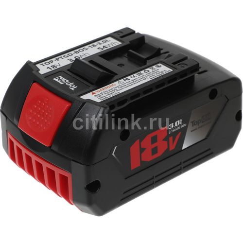 Батарея аккумуляторная для Bosch TopON TOP-PTGD-BOS-18-3.0L, 18В, 3Ач, Li-Ion [103251]