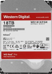 Изображение товара 18ТБ Жесткий диск WD Red Pro WD181KFGX, SATA III, 3.5", 7200об/мин Изображение товара 18ТБ Жесткий диск WD Red Pro WD181KFGX, SATA III, 3.5", 7200об/мин