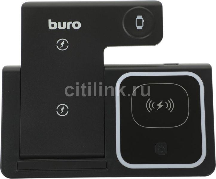Беспроводное зарядное устройство Buro CWC-QC4,  USB type-C,  USB type-C,  18Вт,  3A,  черный [cwc-qc4a18bk]