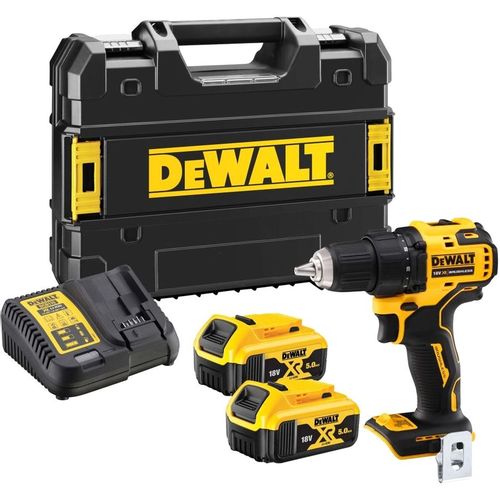 Дрель-шуруповерт DeWALT DCD708P2T-QW, 5Ач, с двумя аккумуляторами
