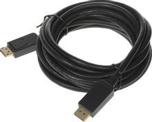 Изображение товара Кабель аудио-видео Buro v 1.2,  DisplayPort (m) -  DisplayPort (m),  ver 1.2,  5м, GOLD,  черный [bhp dpp_1.2-5]