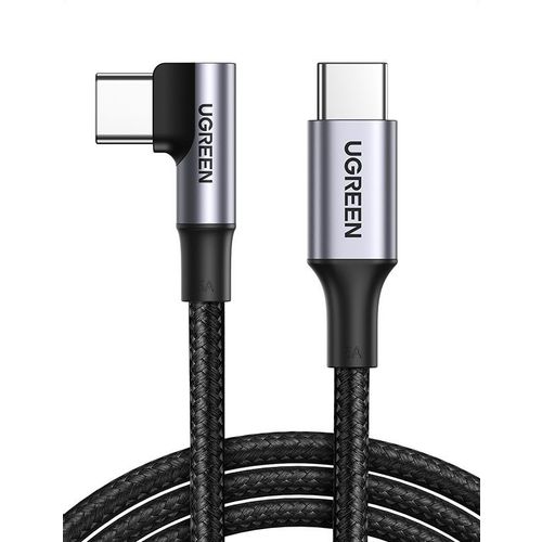 Кабель UGREEN US334, USB Type-C (m) - USB Type-C (m), 1м, 5A, черный [70643]