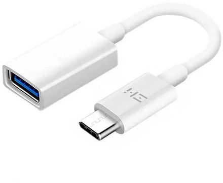 Переходник ZMI AL271,  USB Type-C (m) -  USB (f),  0.03м,  белый [al271 white]