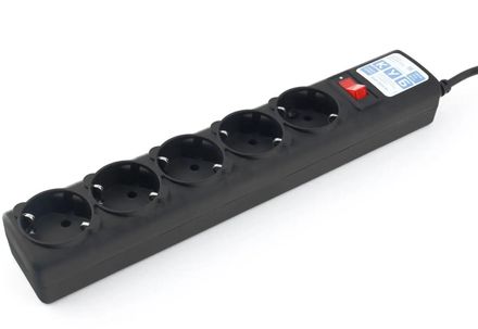Сетевой фильтр PowerCube SPG-B-10-BLACK, 3м, черный