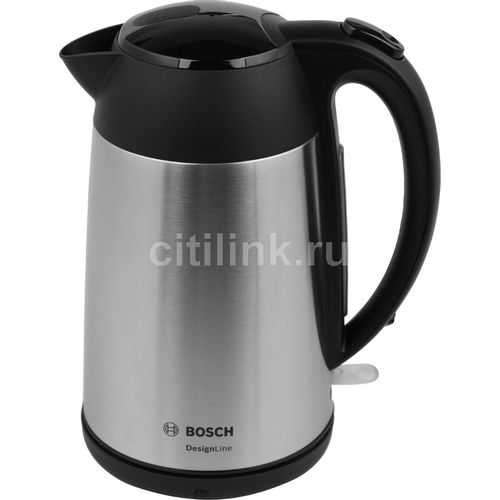 Чайник электрический Bosch TWK3P, 1.7л, нержавеющая сталь/пластик