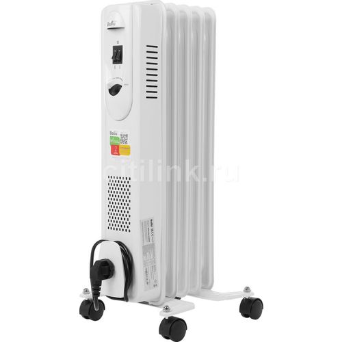 Масляный радиатор Ballu Comfort BOH/CM-05WDN, с терморегулятором, 1000Вт, 5 секций, 3 режима, белый