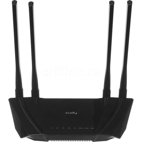 Wi-Fi роутер CUDY LT400, Wi-Fi 4, N300, 2.4ГГц, 3 LAN, 1 WAN/LAN, 3G/4G, черный