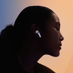 Наушники Apple AirPods 4 A3050,A3053,A3058, Bluetooth, белый