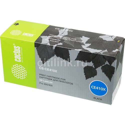 Картридж Cactus CS-CE410X, CE410X, черный / CS-CE410X