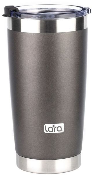 Термокружка LARA LR04-25, 0.56л, серый [lr04-25 gray]