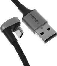 Изображение товара Кабель UGREEN 70313 USB Type-C - USB, 1 м, 3A, черный