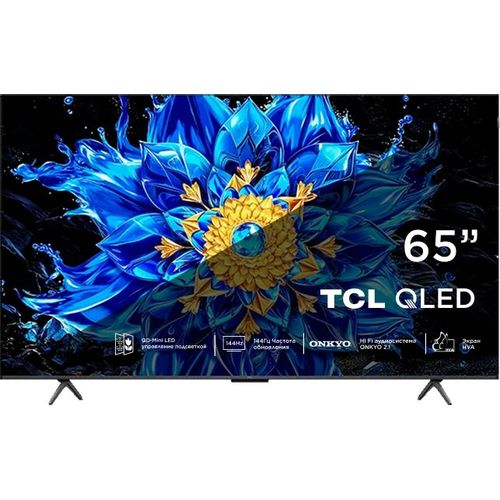 65" Телевизор TCL 65P8L Premium QLED, 4K Ultra HD, СМАРТ ТВ, Google TV, черный