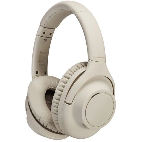 Наушники Audio-Technica ATH-S300BT, 3.5 мм/Bluetooth, мониторные, бежевый [ath-s300bt bg]