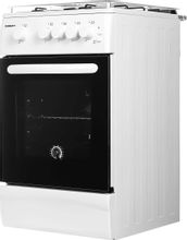 Газовая плита KRAFT KF-FSK5404AGWG, газовая духовка, стеклянная крышка ...