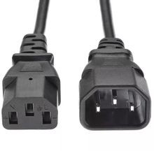 Изображение товара Кабель-удлинитель питания PREMIER 5-284,  IEC C13 (прямой) -  IEC C14 (прямой),  круглое,  1.8м,  Bulk,  черный [5-284(0.75) 1.8]