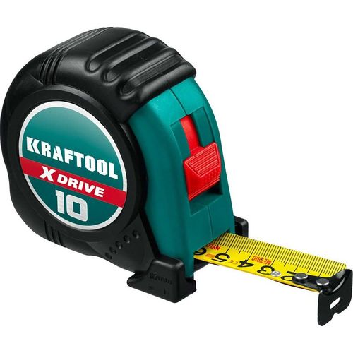 Рулетка строительная Kraftool X-Drive, 10м x25мм [34122-10]