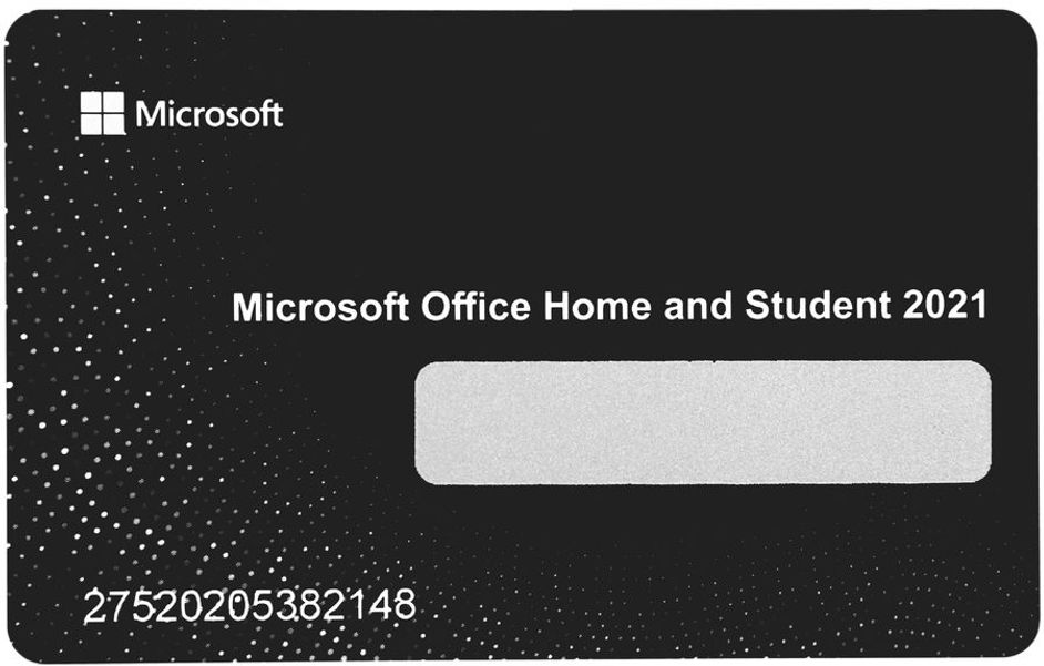Офисное приложение Microsoft Ключ доступа Office для дома и учебы 2021 Rus POS карта [79g-05338]