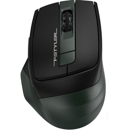 Мышь беспроводная A4TECH Fstyler FB35S, Bluetooth/Радио, оптическая, USB, 2000dpi, темно-зеленый и черный [fb35s usb…