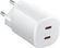 Изображение товара Сетевое зарядное устройство Xiaomi Nano Turbo Charging,  2xUSB-C, 45Вт, 4.1A, белый [bhr087oeu]