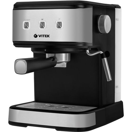 Кофеварка Vitek VT-8471, рожковая, серый /черный