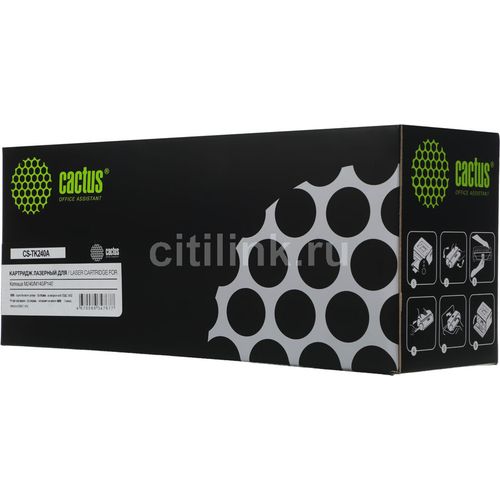 Картридж Cactus CS-TK240A, TK240A, черный / CS-TK240A