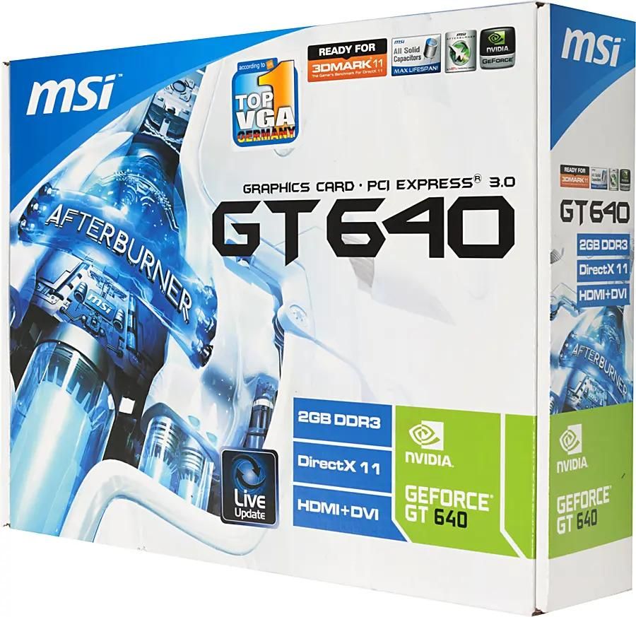 MSI NVIDIA GeForce GT 640 2 DDR3 Ret n640gt md2gd3 v3 722916