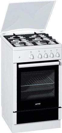 Газовая плита Gorenje G51103AW, газовая духовка, белый