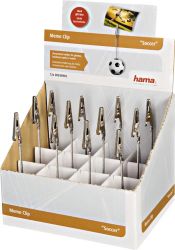 Фоторамка настольная Hama Football пластик черный/белый