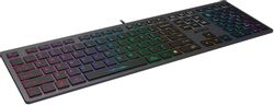 Клавиатура A4TECH Fstyler FX60H, проводная, ножничная, серый
