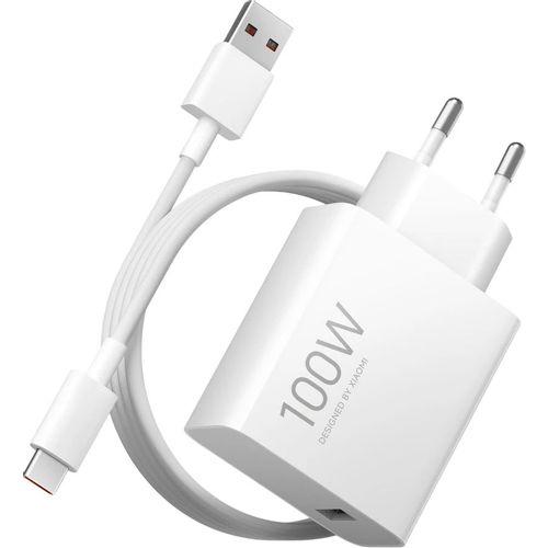 Сетевое зарядное устройство Xiaomi BHR095VEU, USB-A, USB-C, 100Вт, 6.1A, белый