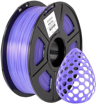 Пластик Cactus CS-3D-PETG-1KG-T-PURPLE PETG/ 1.75мм/ 1кг/ 316м/ фиолетовый прозрачный