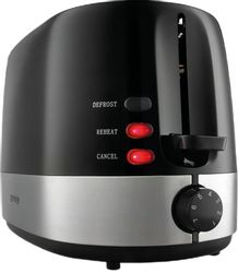 Тостер Gorenje T850BK, черный/серебристый