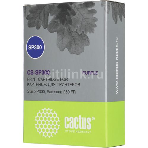 Картридж Cactus CS-SP300, фиолетовый / 12.7мм, 5м, CS-SP300