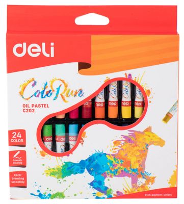 Пастель масляная Deli ColoRun EC20220,  24 цвета