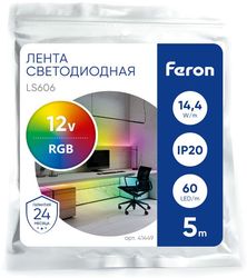 Светодиодная лента FERON LS606, 14.4Вт, 5м