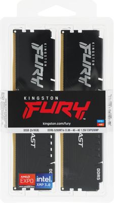 Оперативная память Kingston Fury Beast Black Expo KF552C36BBEK2-32