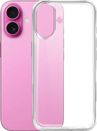 Чехол (клип-кейс) BORASCO Silicone Case, для Apple iPhone 16, прозрачный [73514]