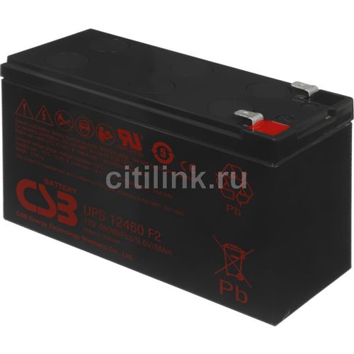 Аккумуляторная батарея CSB UPS12460 F2 для ИБП, 12В, 9Ач