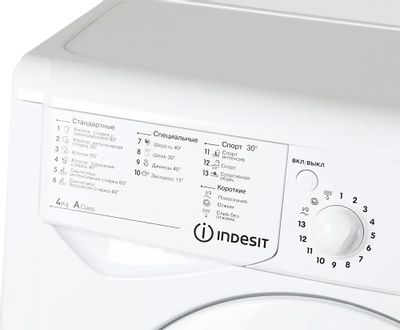 Характеристики Стиральная машина суперузкая Indesit EcoTime IWUB 4085 ...