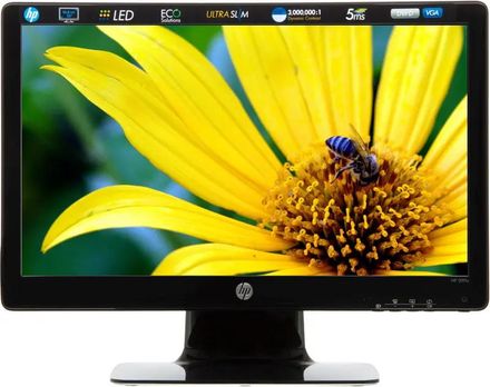 20" Монитор HP 2011x,  1600x900,  TN+film,  черный [lv876aa]