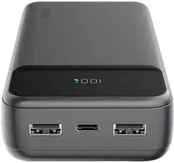 Внешний аккумулятор (Power Bank) TTEC ReCharger LCD, 20000мAч, черный