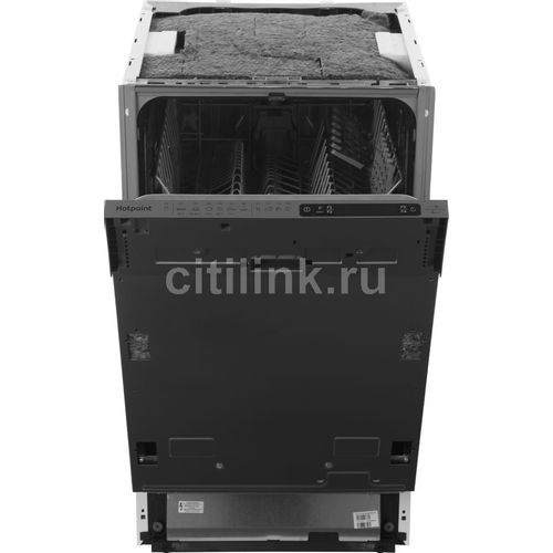 Встраиваемая посудомоечная машина HOTPOINT HIS 1C69, узкая, ширина 44.8см, полновстраиваемая, загрузка 10 комплектов